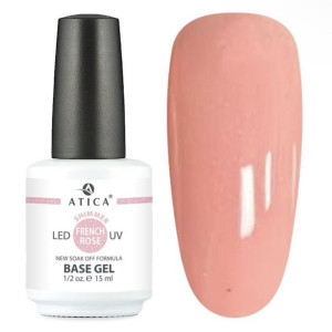 Atica cover base French Rose with fiber, 15ml
